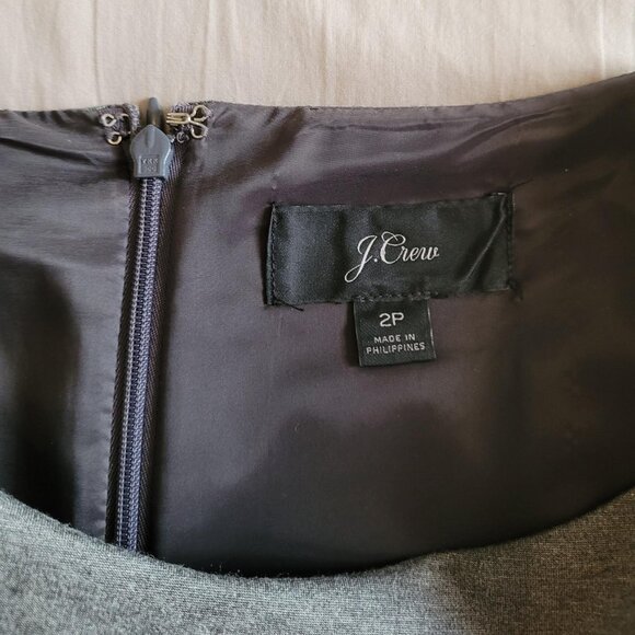 J. Crew Grey Fit-and-Flare Boatneck Dress (2P) - Picture 10 of 13